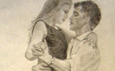 Drawing from perfume ad